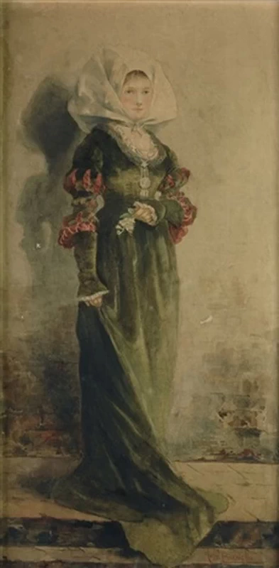 Donna in abiti rinascimentali